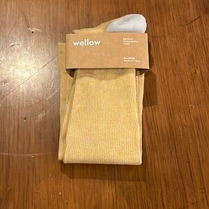 Wellow Bamboo Compression Socks gold Size XL Mens 13-16 new 1 pair